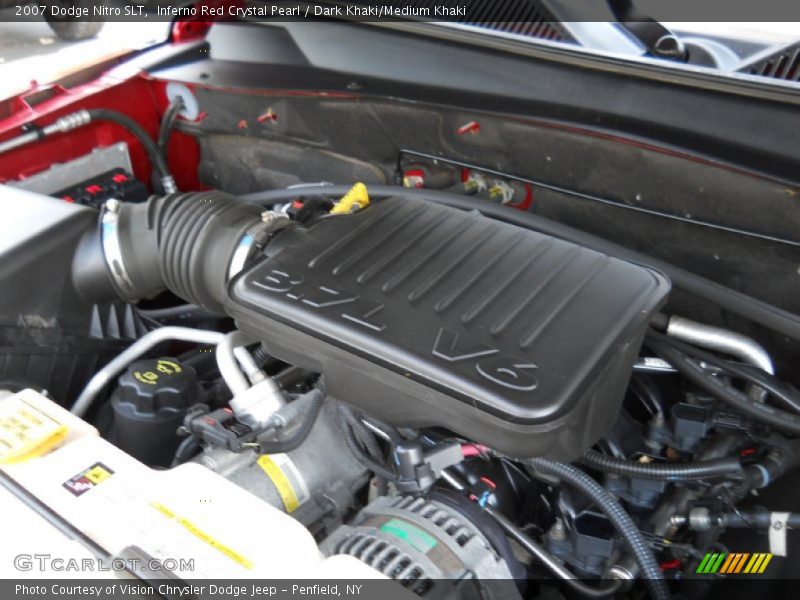 Inferno Red Crystal Pearl / Dark Khaki/Medium Khaki 2007 Dodge Nitro SLT