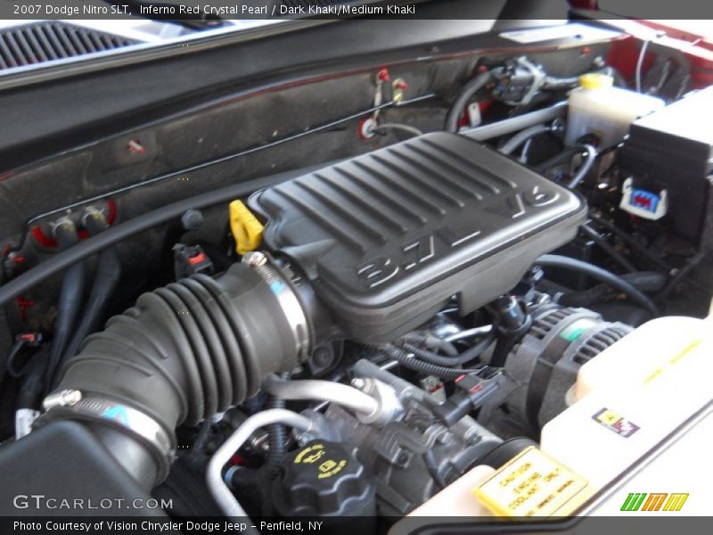 Inferno Red Crystal Pearl / Dark Khaki/Medium Khaki 2007 Dodge Nitro SLT