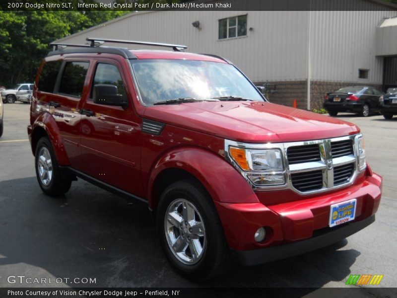Inferno Red Crystal Pearl / Dark Khaki/Medium Khaki 2007 Dodge Nitro SLT