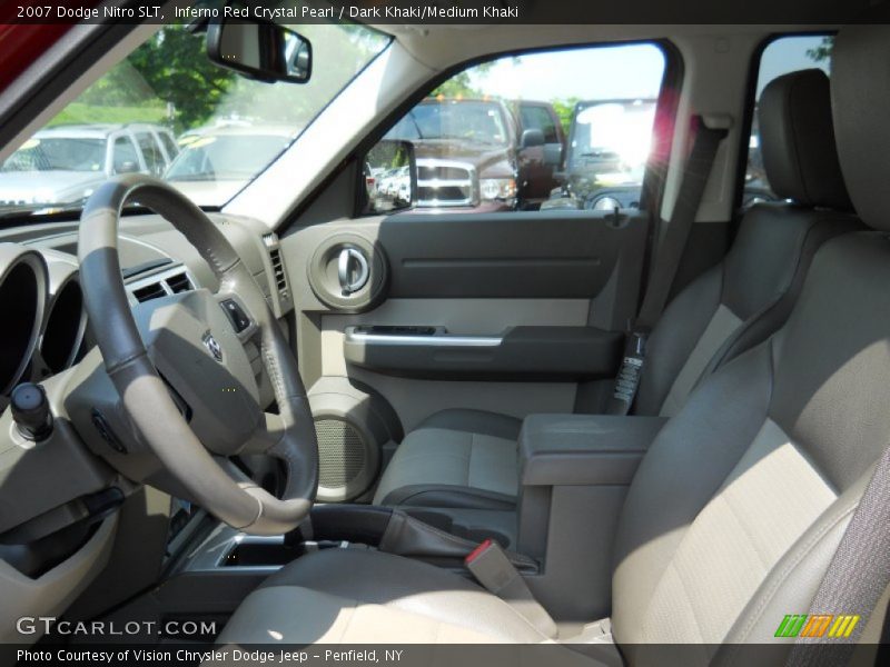 Inferno Red Crystal Pearl / Dark Khaki/Medium Khaki 2007 Dodge Nitro SLT