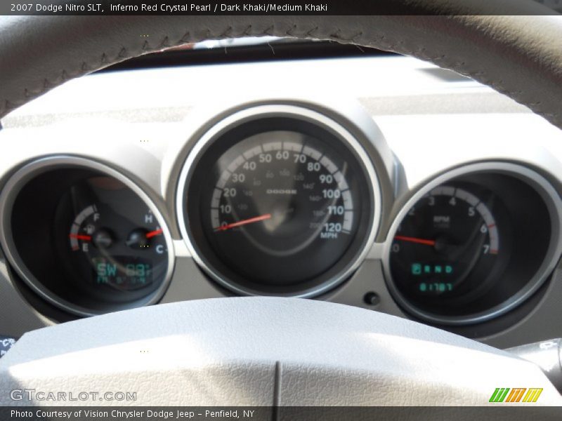 Inferno Red Crystal Pearl / Dark Khaki/Medium Khaki 2007 Dodge Nitro SLT