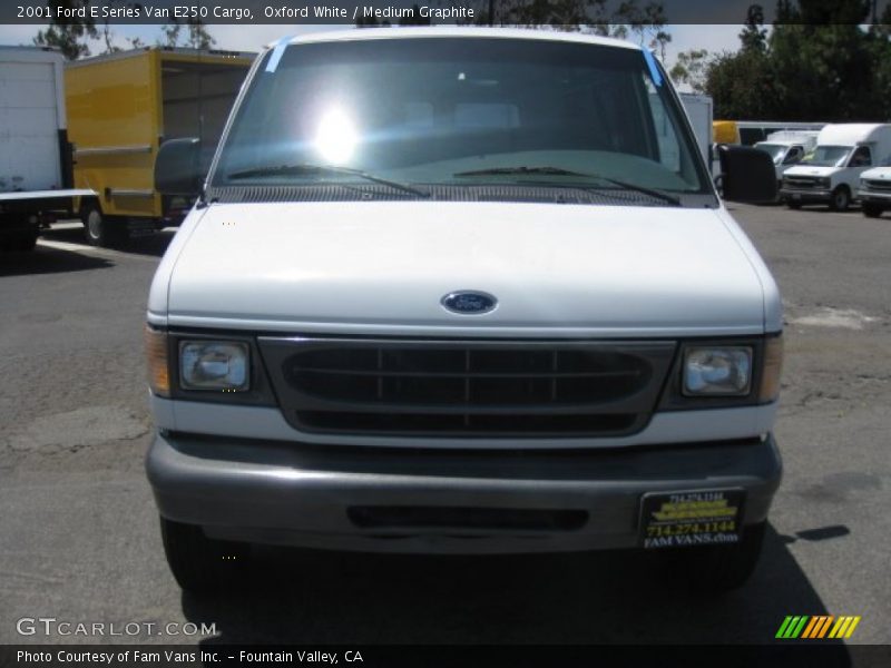 Oxford White / Medium Graphite 2001 Ford E Series Van E250 Cargo