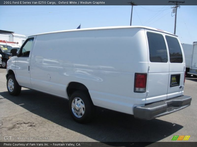 Oxford White / Medium Graphite 2001 Ford E Series Van E250 Cargo