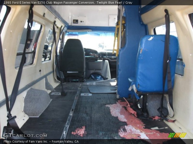 Twilight Blue Pearl / Gray 1993 Ford E Series Van E350 Club Wagon Passenger Conversion