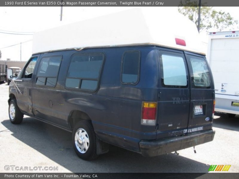 Twilight Blue Pearl / Gray 1993 Ford E Series Van E350 Club Wagon Passenger Conversion