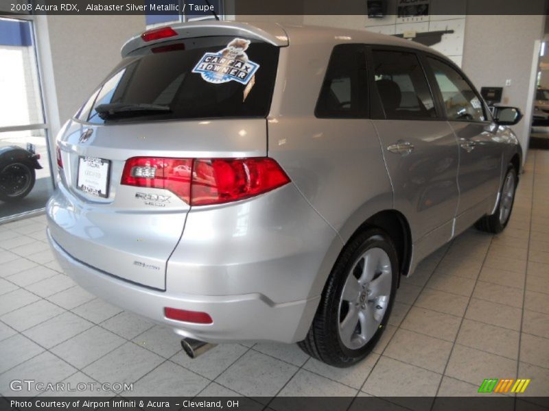 Alabaster Silver Metallic / Taupe 2008 Acura RDX