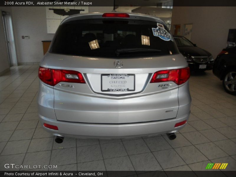 Alabaster Silver Metallic / Taupe 2008 Acura RDX