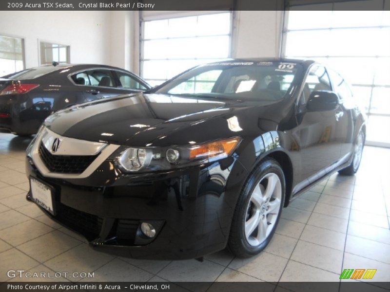 Crystal Black Pearl / Ebony 2009 Acura TSX Sedan