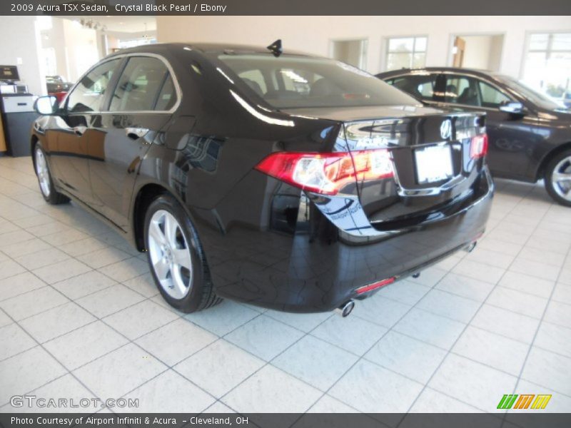Crystal Black Pearl / Ebony 2009 Acura TSX Sedan