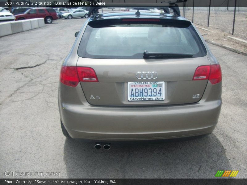 Dakar Beige Metallic / Beige 2007 Audi A3 3.2 quattro
