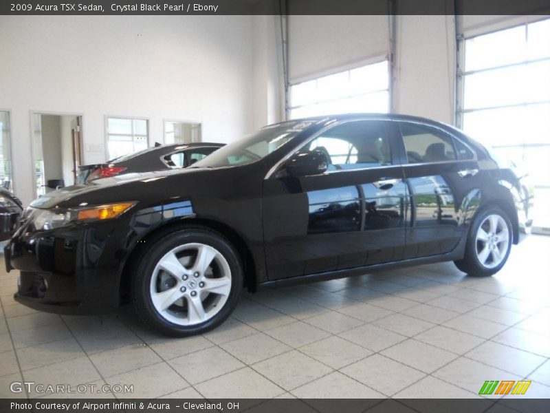 Crystal Black Pearl / Ebony 2009 Acura TSX Sedan