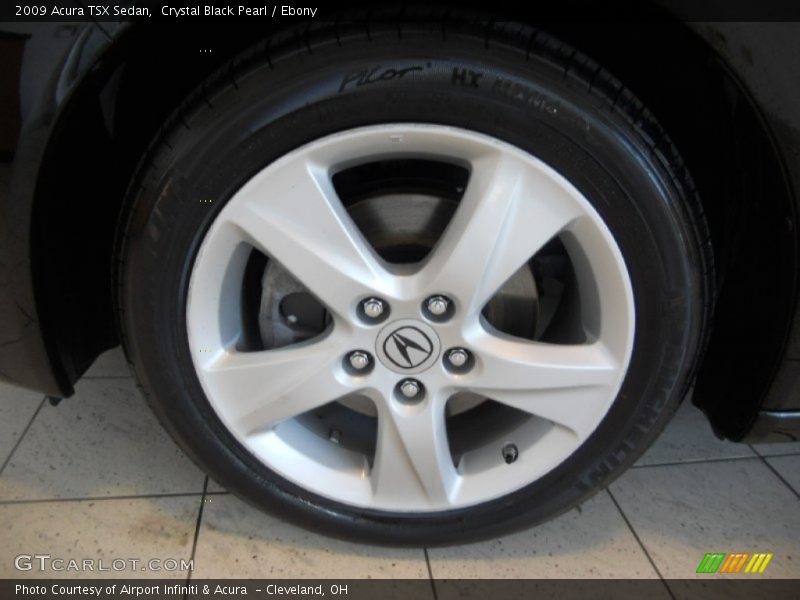 Crystal Black Pearl / Ebony 2009 Acura TSX Sedan