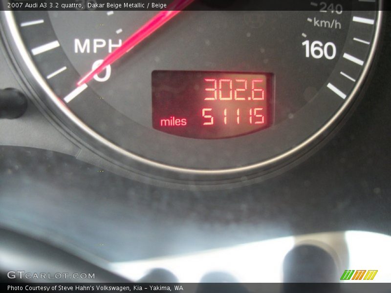 Dakar Beige Metallic / Beige 2007 Audi A3 3.2 quattro