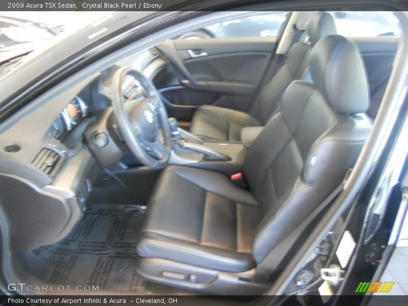 Crystal Black Pearl / Ebony 2009 Acura TSX Sedan