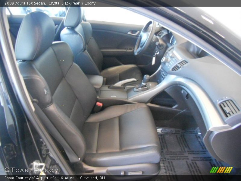 Crystal Black Pearl / Ebony 2009 Acura TSX Sedan