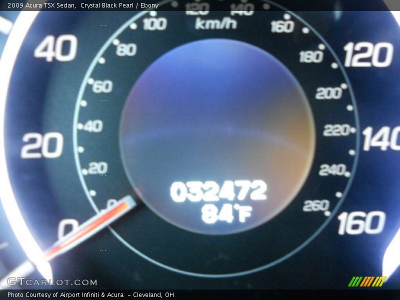 Crystal Black Pearl / Ebony 2009 Acura TSX Sedan