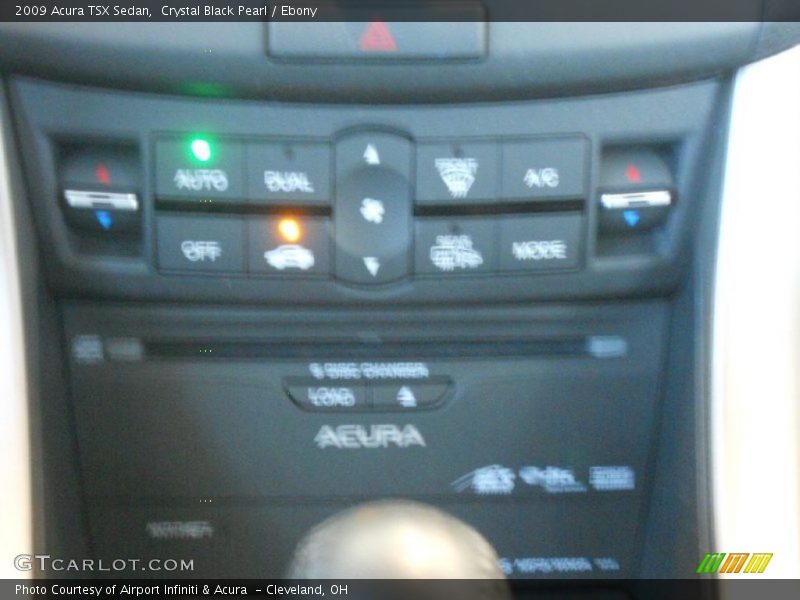 Crystal Black Pearl / Ebony 2009 Acura TSX Sedan