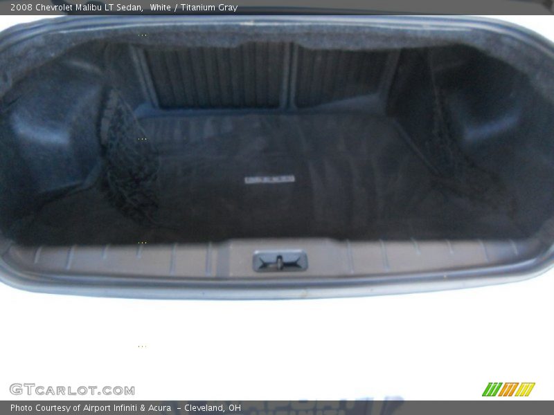 White / Titanium Gray 2008 Chevrolet Malibu LT Sedan
