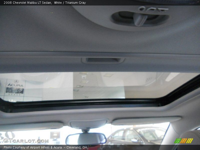 White / Titanium Gray 2008 Chevrolet Malibu LT Sedan