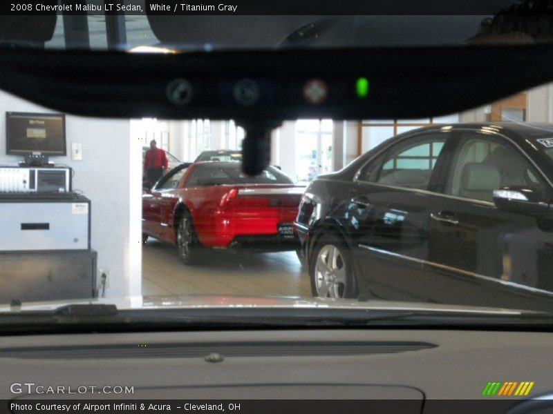 White / Titanium Gray 2008 Chevrolet Malibu LT Sedan