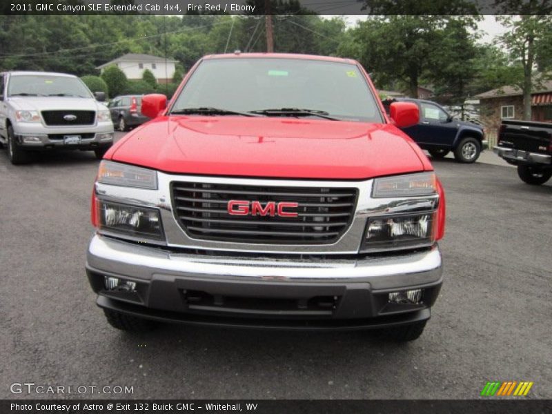 Fire Red / Ebony 2011 GMC Canyon SLE Extended Cab 4x4