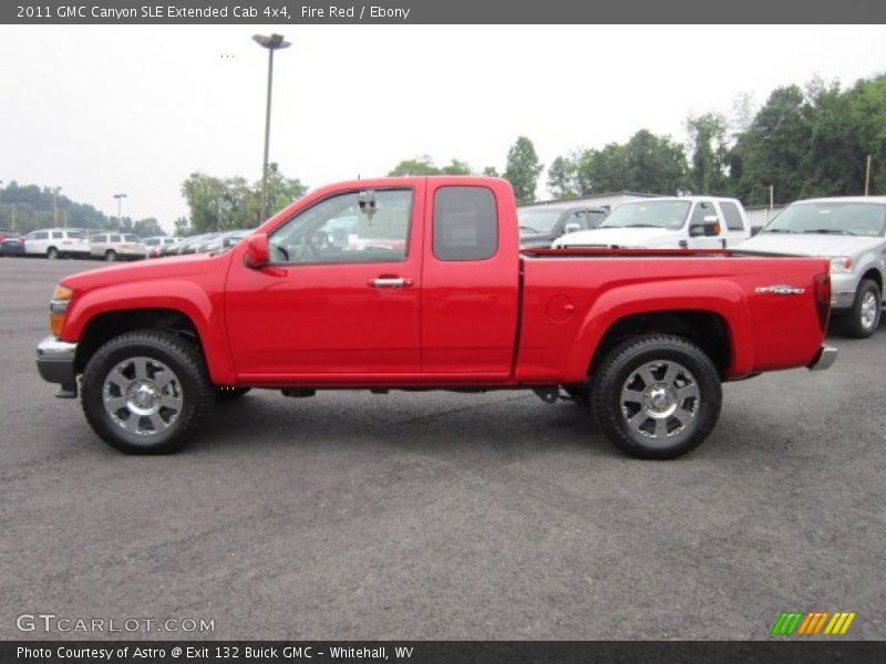  2011 Canyon SLE Extended Cab 4x4 Fire Red