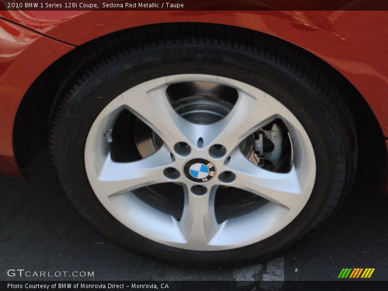 Sedona Red Metallic / Taupe 2010 BMW 1 Series 128i Coupe
