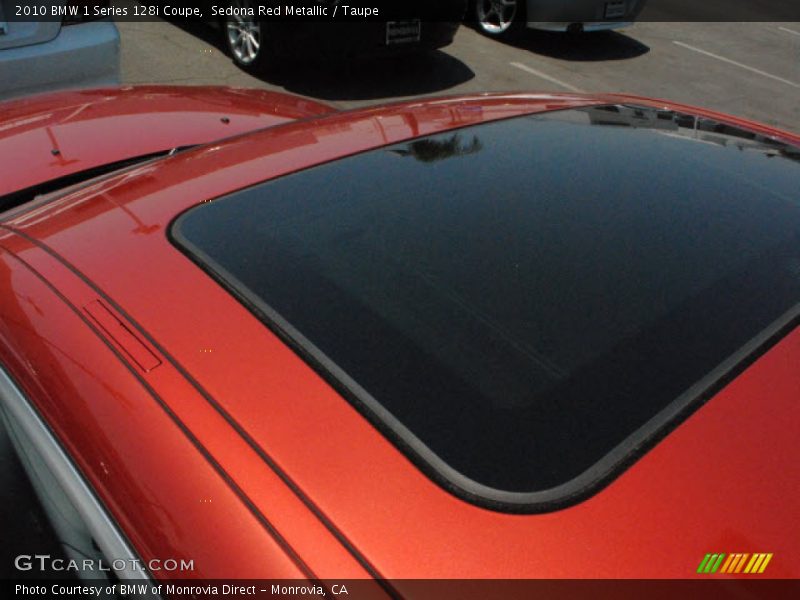 Sedona Red Metallic / Taupe 2010 BMW 1 Series 128i Coupe