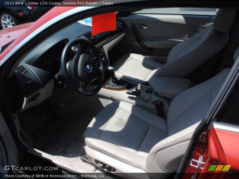 Sedona Red Metallic / Taupe 2010 BMW 1 Series 128i Coupe