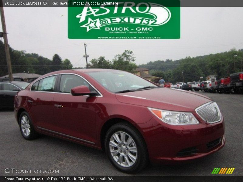 Red Jewel Tintcoat / Cocoa/Cashmere 2011 Buick LaCrosse CX