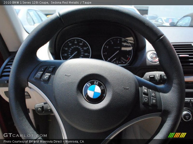 Sedona Red Metallic / Taupe 2010 BMW 1 Series 128i Coupe