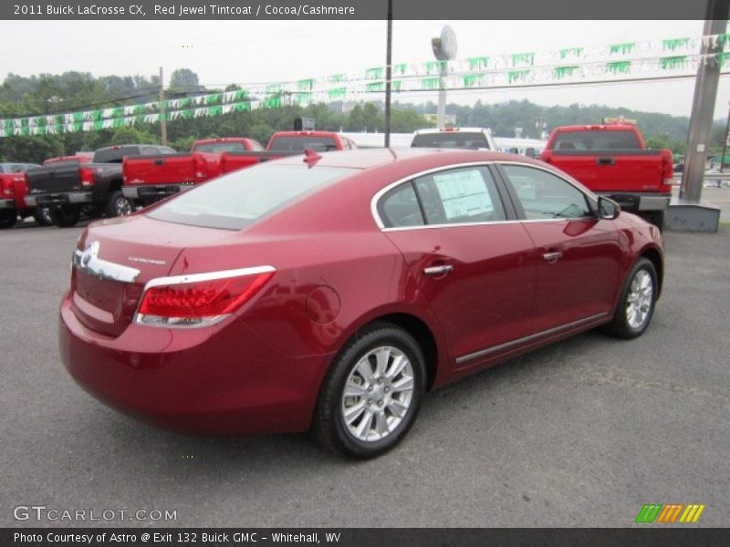 Red Jewel Tintcoat / Cocoa/Cashmere 2011 Buick LaCrosse CX