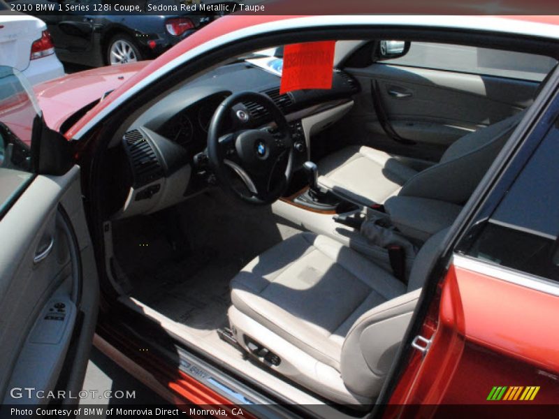 Sedona Red Metallic / Taupe 2010 BMW 1 Series 128i Coupe