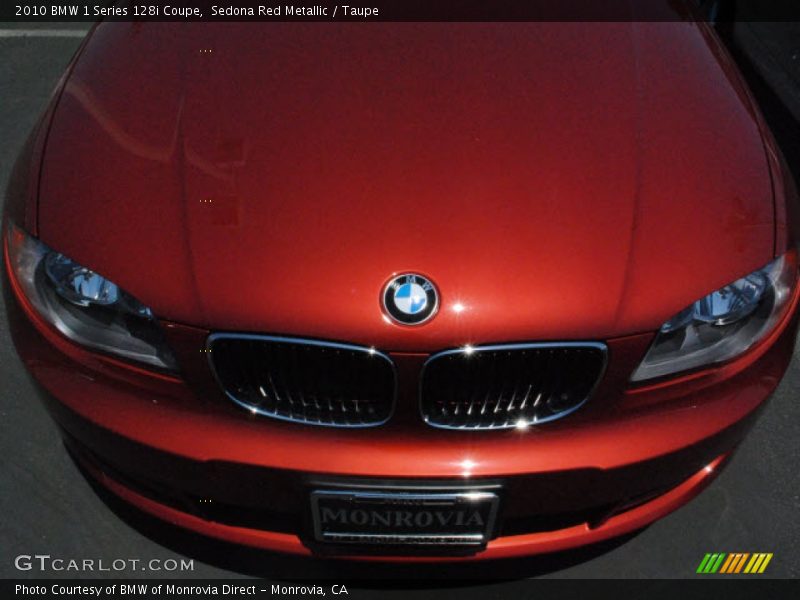 Sedona Red Metallic / Taupe 2010 BMW 1 Series 128i Coupe