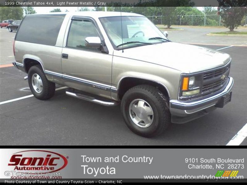 Light Pewter Metallic / Gray 1999 Chevrolet Tahoe 4x4