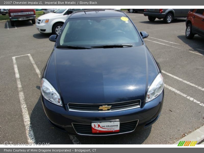 Imperial Blue Metallic / Ebony Black 2007 Chevrolet Impala LS