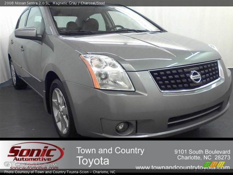 Magnetic Gray / Charcoal/Steel 2008 Nissan Sentra 2.0 SL
