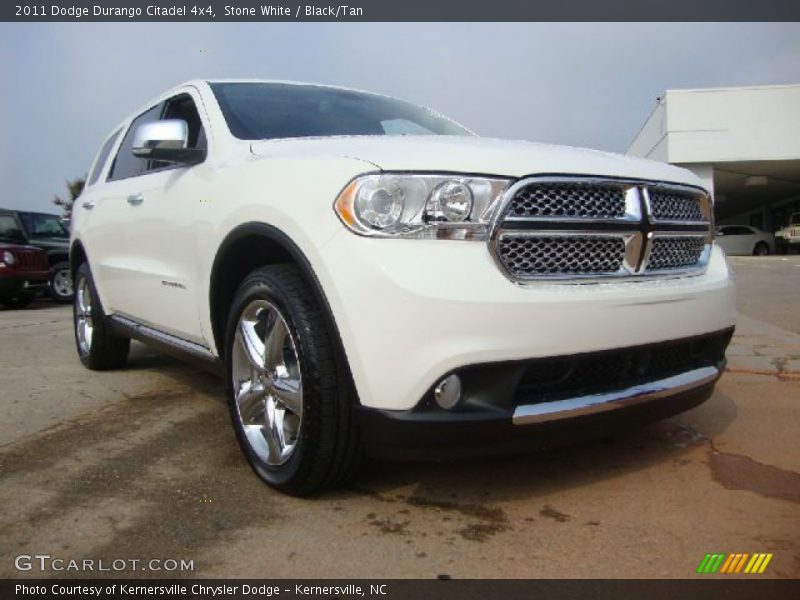 Stone White / Black/Tan 2011 Dodge Durango Citadel 4x4