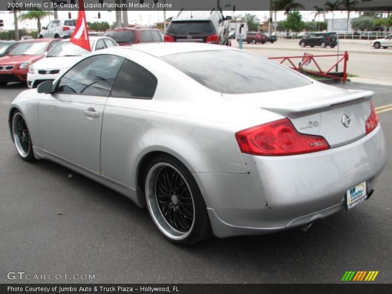 Liquid Platinum Metallic / Stone 2006 Infiniti G 35 Coupe