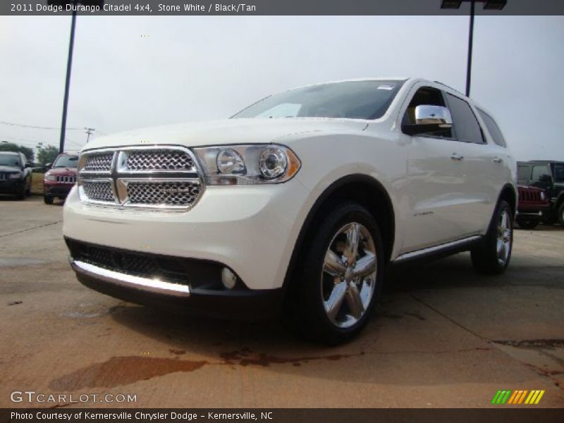 Stone White / Black/Tan 2011 Dodge Durango Citadel 4x4