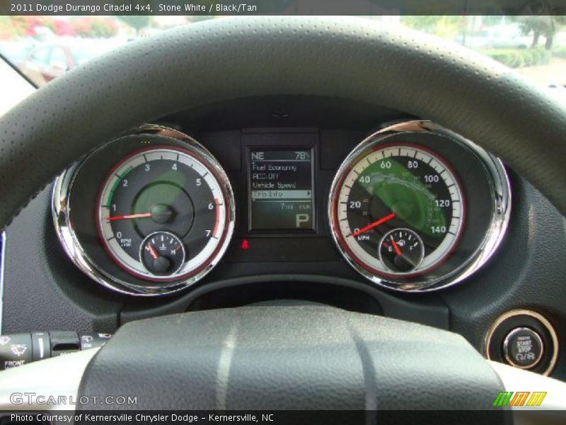 Stone White / Black/Tan 2011 Dodge Durango Citadel 4x4