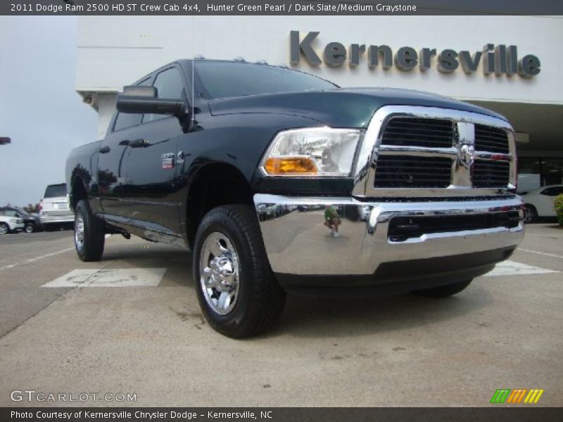 Hunter Green Pearl / Dark Slate/Medium Graystone 2011 Dodge Ram 2500 HD ST Crew Cab 4x4