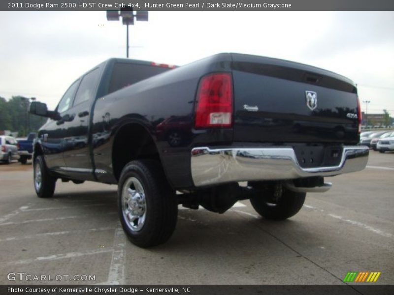 Hunter Green Pearl / Dark Slate/Medium Graystone 2011 Dodge Ram 2500 HD ST Crew Cab 4x4