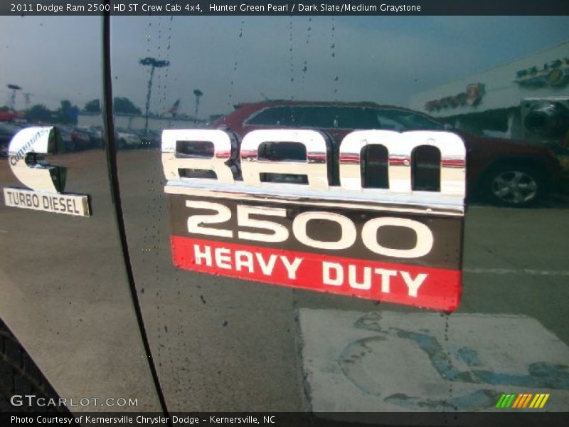 Hunter Green Pearl / Dark Slate/Medium Graystone 2011 Dodge Ram 2500 HD ST Crew Cab 4x4