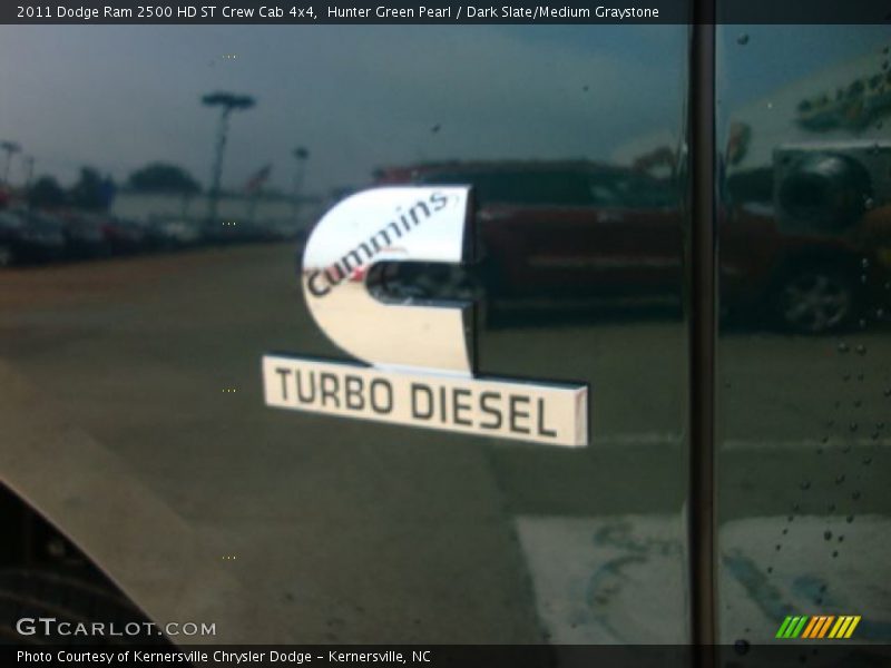 Hunter Green Pearl / Dark Slate/Medium Graystone 2011 Dodge Ram 2500 HD ST Crew Cab 4x4