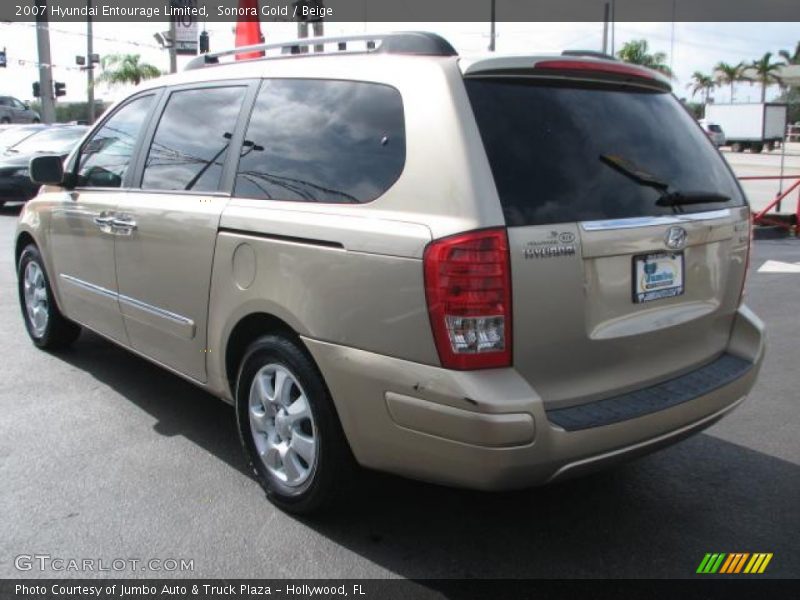 Sonora Gold / Beige 2007 Hyundai Entourage Limited