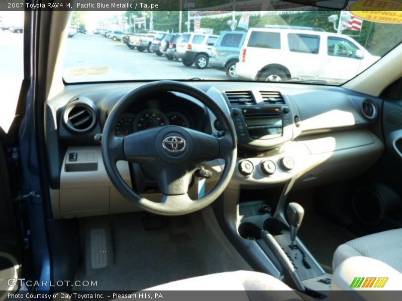 Pacific Blue Metallic / Taupe 2007 Toyota RAV4 I4