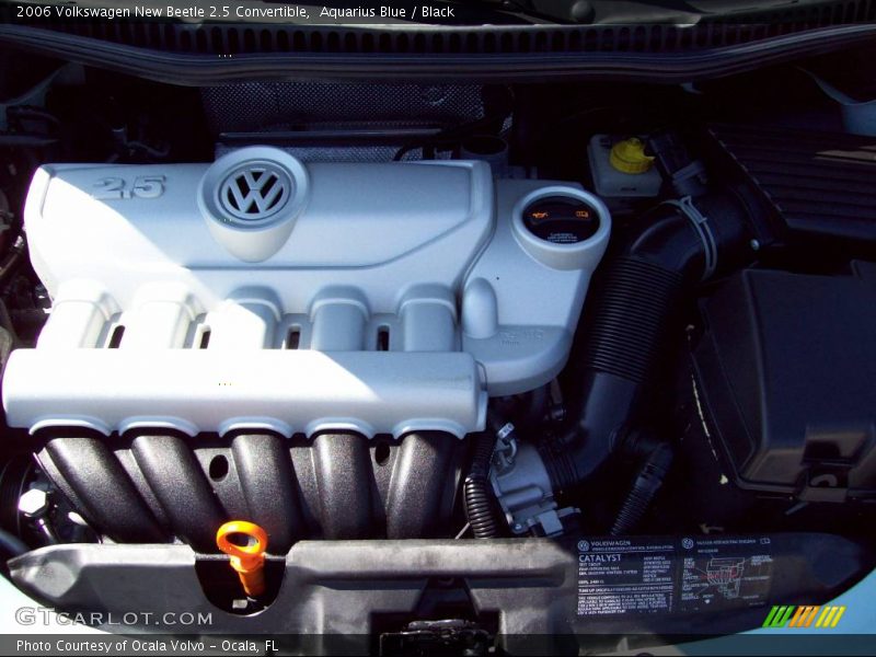 Aquarius Blue / Black 2006 Volkswagen New Beetle 2.5 Convertible