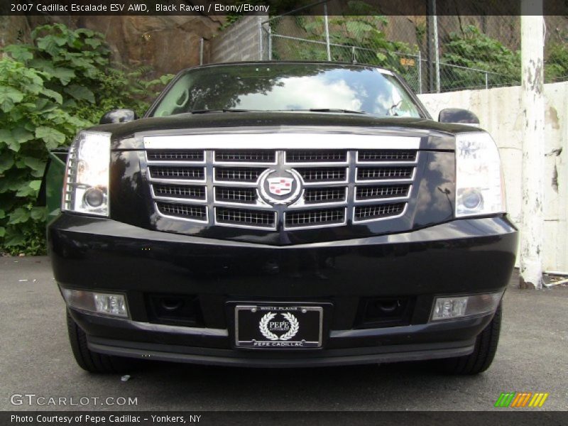 Black Raven / Ebony/Ebony 2007 Cadillac Escalade ESV AWD
