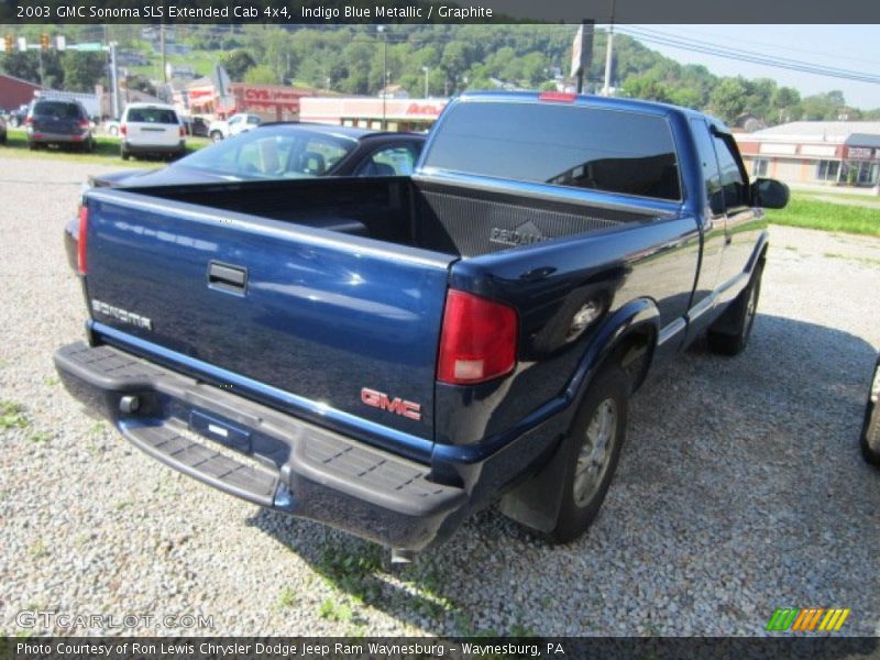Indigo Blue Metallic / Graphite 2003 GMC Sonoma SLS Extended Cab 4x4